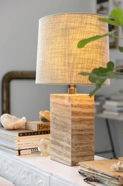 Alde & Lind Lampefod Zenith H34 Travertin