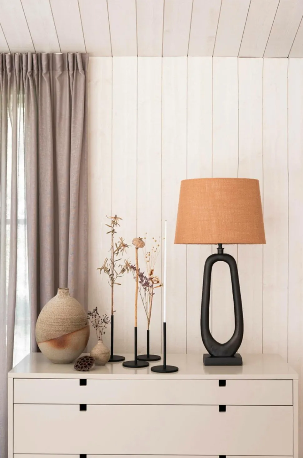 Alde & Lind Lampeskærm Alice D35 oval Grain