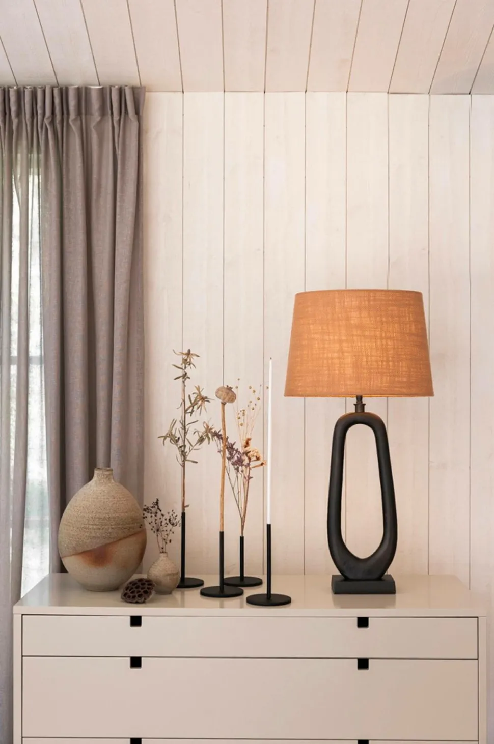 Alde & Lind Lampeskærm Alice D35 oval Grain