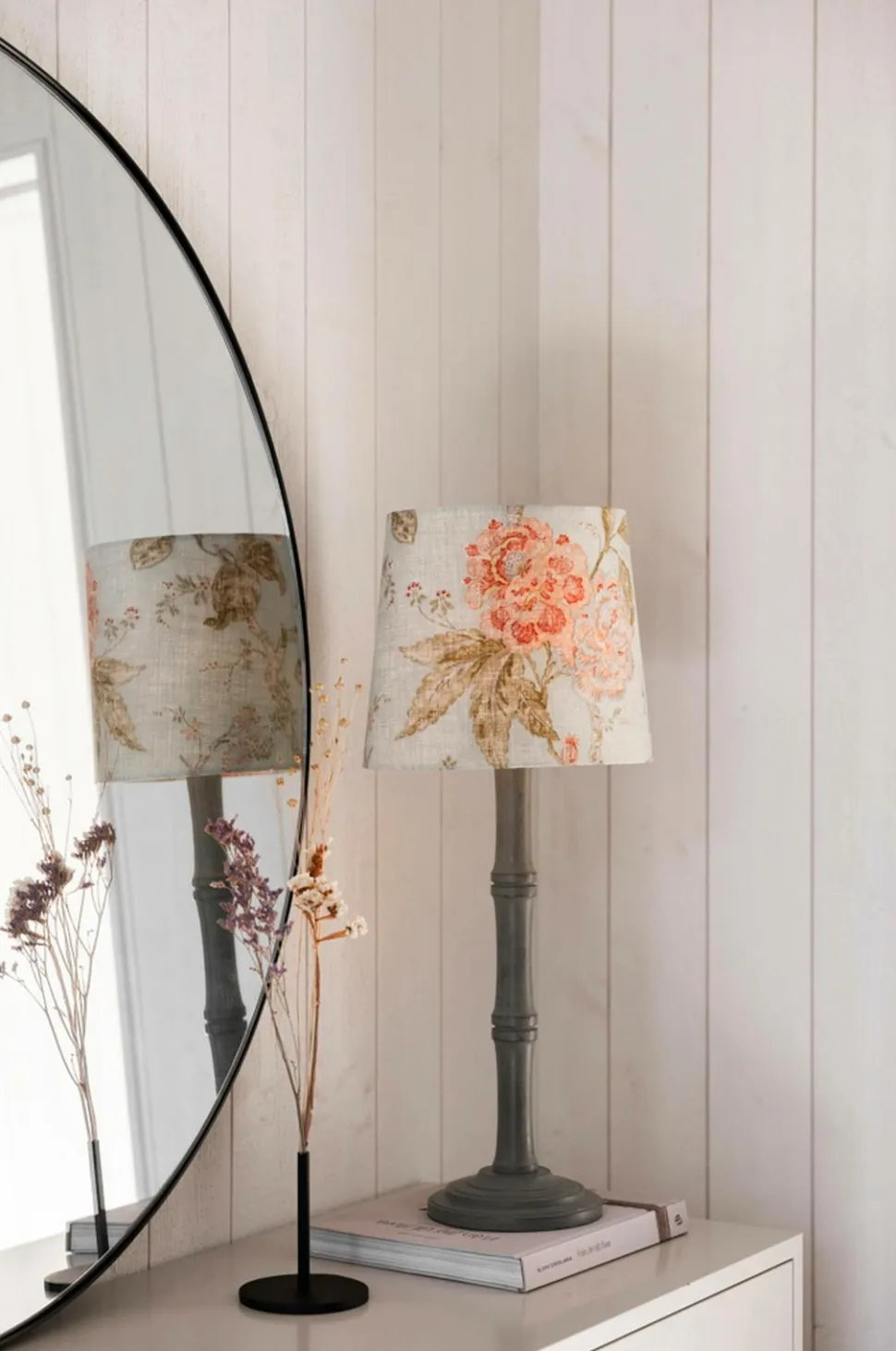 Alde & Lind Lampeskærm Alice D27 oval Flower