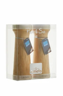 Amefa Salt- og peberkværn Modern Wood, sæt med 2