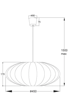 Aneta Lighting Loftlampe MAMSELL diameter 45