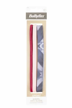 BaByliss Hårbånd anti-slip Sport 3 stk