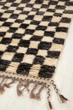 Bargi Uldtæppe Berber Chess 84x209 cm