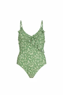 Becksöndergaard Badedragt Fleurie Bly Frill Swimsuit
