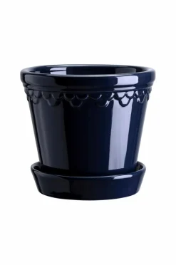 Bergs Potter Krukke med underskål Københavner GLAZED, diameter 21 cm