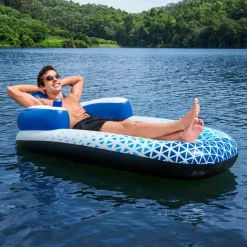 Bestway Loungemadras Hydro Force Indigo Wave Lounge 1,91 m x 1,07 m