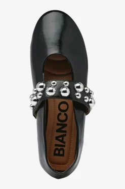Bianco Ballerinasko Bialuna Studded Ballet Flat Faux Leather