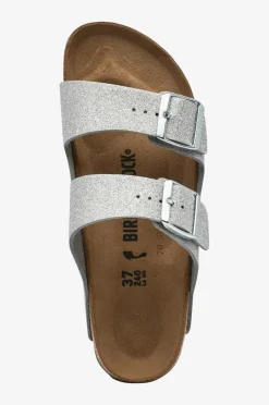 Birkenstock Sandaler Arizona Syn Shiny Glitter Silver