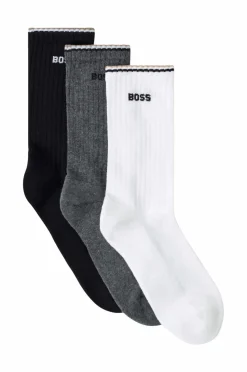 BOSS Strømper 3P QS Rib Stripe CC 3-pak