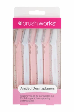 Brushworks Angled Dermaplaners 6-pak