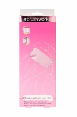 Brushworks Cushioned Satin Sleep Mask