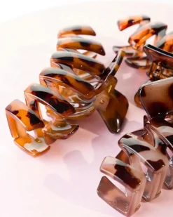 Brushworks Tortoiseshell Claw Clips - 3 Pack