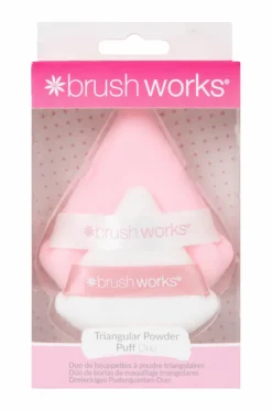 Brushworks Triangular Powder Puff Duo
