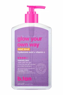 b.tan Glow Your Own Way Clear Self Tan Gel Next Level 473Ml