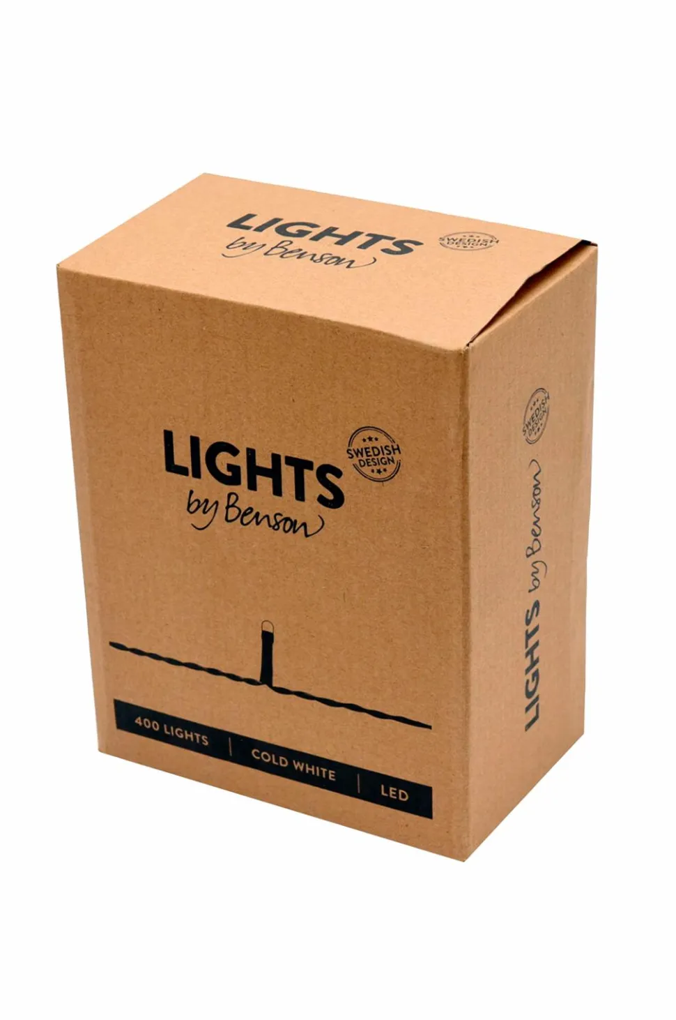 by Benson Lyskæde med 400 små LED-lys, indendørs/udendørs