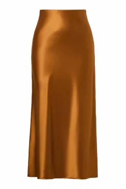 By Malina Maxi nederdel Aubree Satin Maxi Skirt