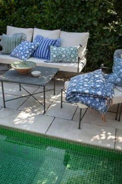 Chamois Quilt med kvaster Tangier Pomegranate