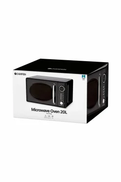 Champion Nordic Mikrobølgeovn 20 liter 700W Retro Sort MW025