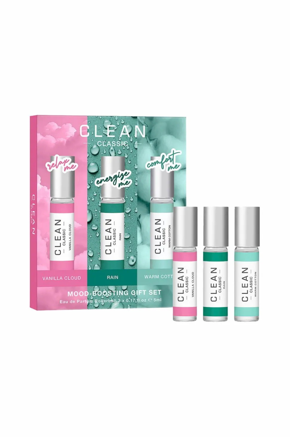 CLEAN Giftbox Classic Layering Rollerball Edp 3 X 5 Ml
