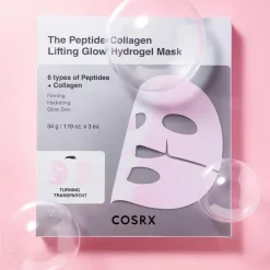 COSRX The Peptide Collagen Lifting Glow Hydrogel Mask 3 pcs