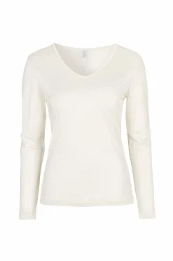 Damella Top Long Sleeve i silke