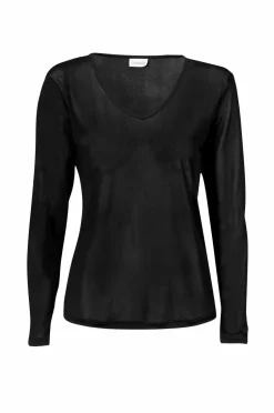 Damella Top Long Sleeve i silke