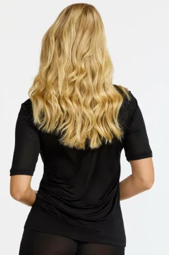 Damella Top Short Sleeve i silke