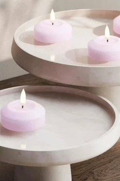 DeluxeHomeart LED flydende fyrfadslys 6,1 cm Lavendel 2 stk.