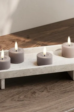 DeluxeHomeart LED fyrfadslys 4x4,5 cm 2 stk.