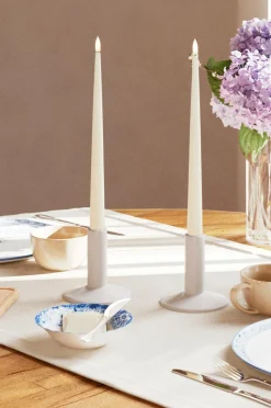 DeluxeHomeart LED Keglelys skinnende 2,2x28 cm 2 stk.