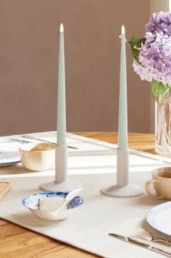 DeluxeHomeart LED Keglelys skinnende 2,2x28 cm 2 stk.