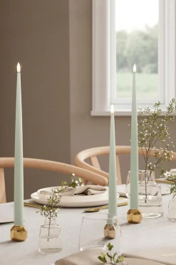 DeluxeHomeart LED Keglelys skinnende 2,2x28 cm 2 stk.