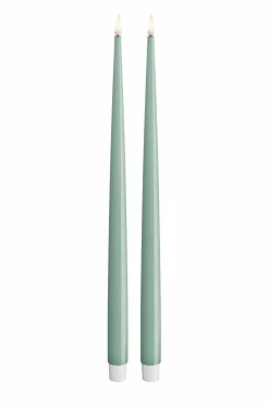 DeluxeHomeart LED Taper Candle Shiny 2,2x38 cm 2 stk.