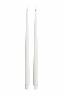 DeluxeHomeart LED Taper Candle Shiny 2,2x38 cm 2 stk.