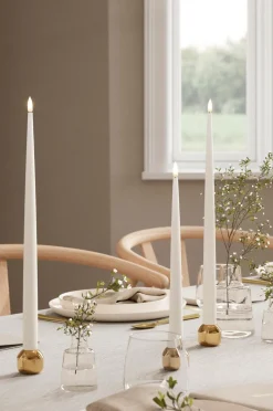 DeluxeHomeart LED Taper Candle Shiny 2,2x38 cm 2 stk.