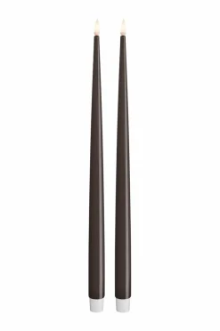 DeluxeHomeart LED Taper Candle Shiny 2,2x38 cm 2 stk.