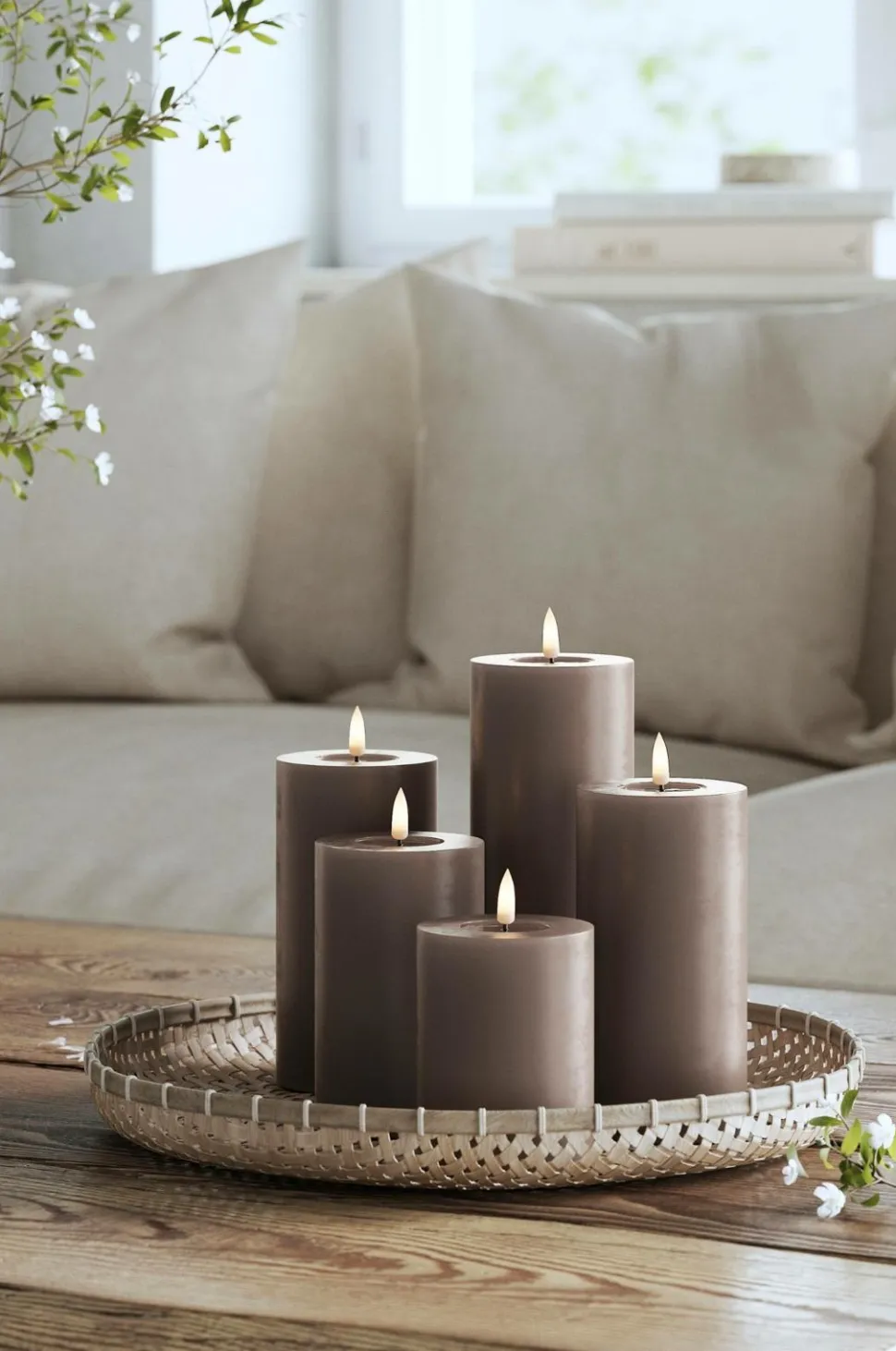 DeluxeHomeart LED-søjlelys 7,5x10 cm