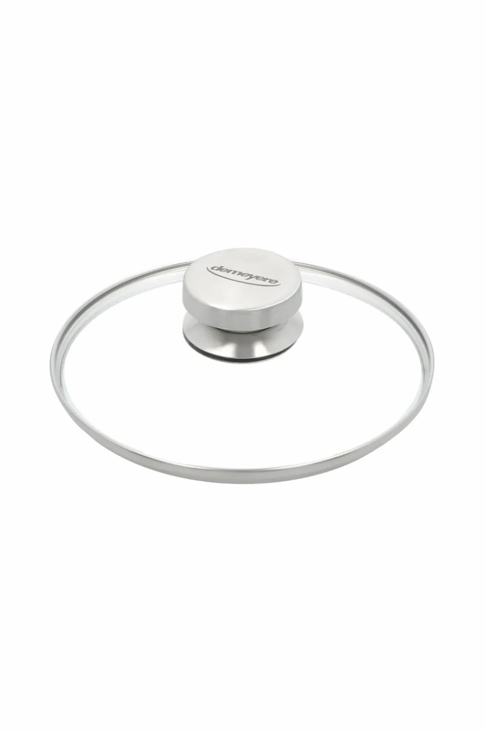 Demeyere Låg 18 cm, glas med stålknop