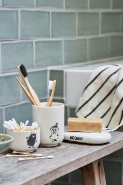 Dsignhouse x Moomin Sæbeskål Mumin 12x7 cm Hvid