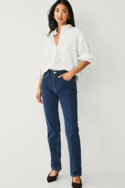 Ellos Collection Afslappet skjorte i bomuldspoplin