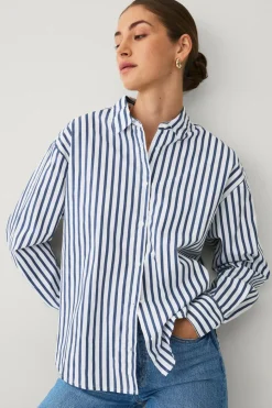 Ellos Collection Afslappet skjorte i bomuldspoplin