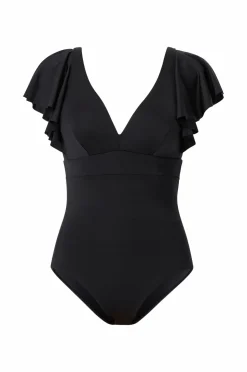 Ellos Collection Badedragt med korte flæseærmer