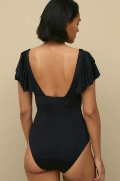 Ellos Collection Badedragt med korte flæseærmer