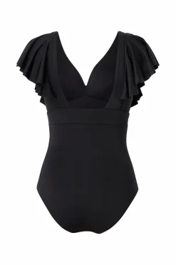 Ellos Collection Badedragt med korte flæseærmer