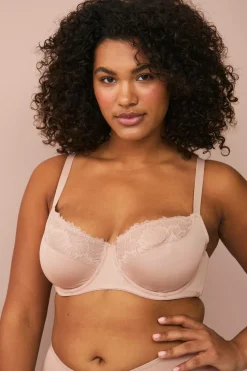 Ellos Collection Bh med bøjler i blonde på toppen