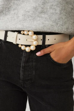 Ellos Collection Bælte med dekorative perler