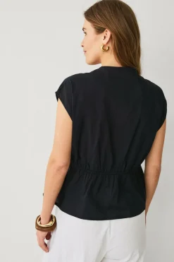 Ellos Collection Bluse med snørebånd