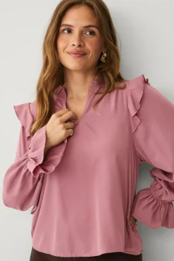 Ellos Collection Bluse med volanter