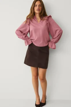 Ellos Collection Bluse med volanter